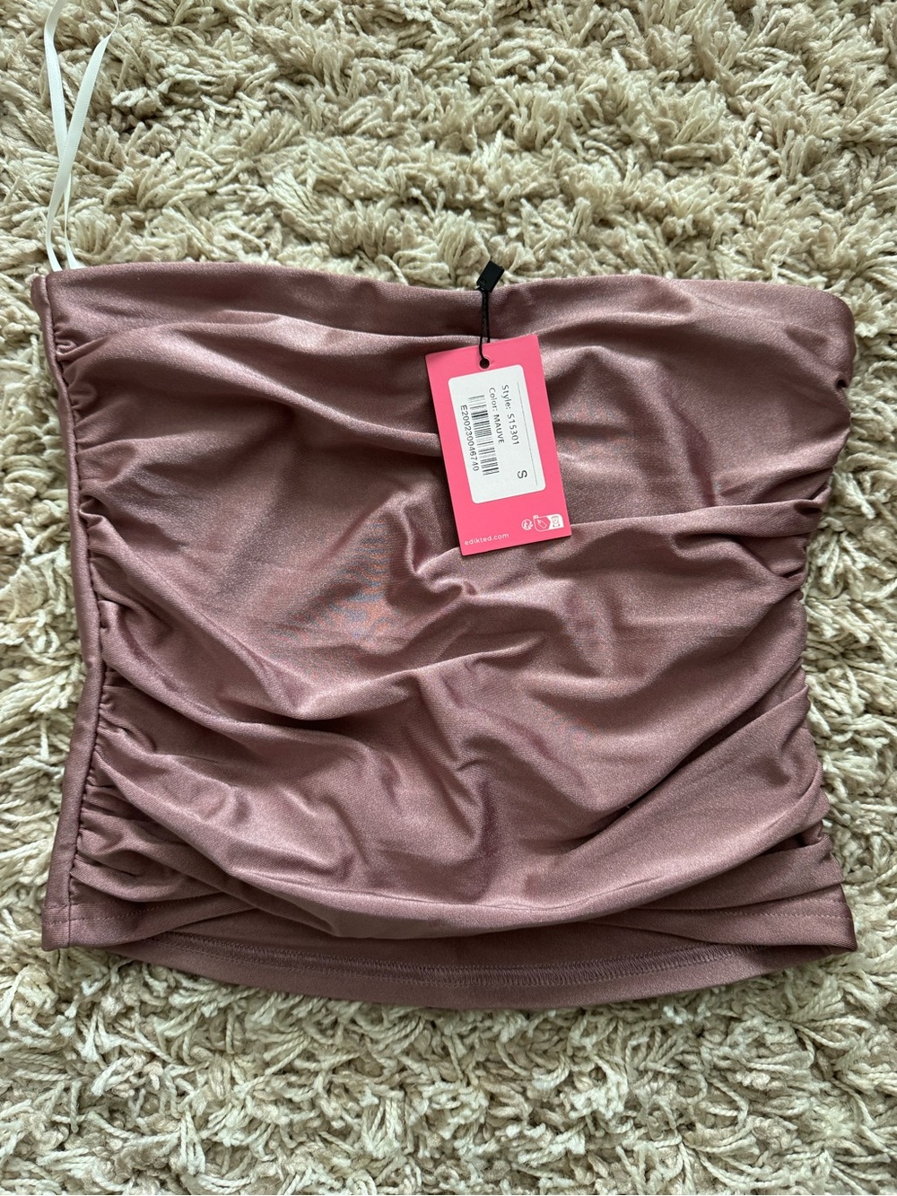 EDIKTED SPARKLE PURPLE TUBE TOP